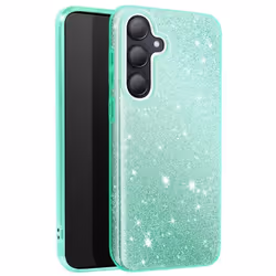 Coque - Samsung - Galaxy A35 - Silicone Ultra fine - Paillette - Vert