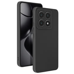 Coque pour Xiaomi 14T Silicone Mat Bloc Caméra Protégé Noir