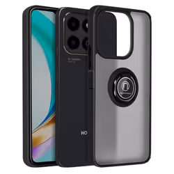 Coque pour Honor X6b - Honor - Bague Métallique - Antichoc - Noir - Support Vidéo