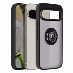 Coque pour Google Pixel 9 et Pixel 9 Pro avec Bague Support Vidéo Noir