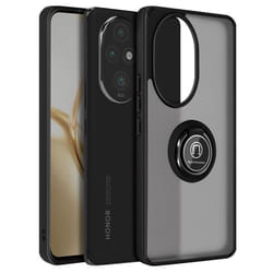 Coque Antichoc - Honor - 200 Pro - Bague Métallique - Support Vidéo - Noir