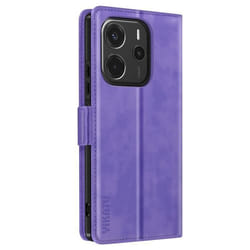 Étui pour smartphone - Xiaomi - Redmi Note 14 4G - Support vidéo - Compartiments intégrés - Violet