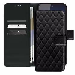 Étui Portefeuille - Xiaomi - Redmi Note 14 4G - Motif Losange - Compartiments pour cartes - Support vidéo