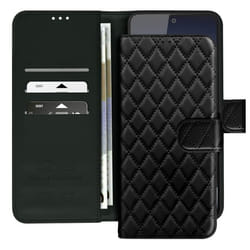 Étui Portefeuille - Xiaomi - Redmi Note 14 4G - Motif Losange - Compartiments pour cartes - Support vidéo