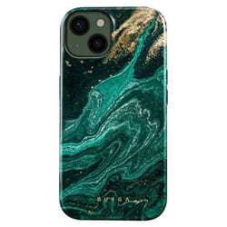 Coque pour iPhone 13 - Burga - Emerald Pool - Antichoc - Double couche - Compatible recharge sans fil