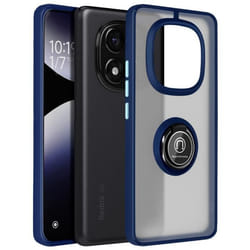 Coque Antichoc - Xiaomi - Redmi Note 14 Pro 5G/4G - Bague de maintien - Dos transparent - Finition métallique