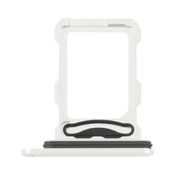 Tiroir carte SIM pour iPhone 16 Pro et 16 Pro Max Emplacement Nano SIM Blanc