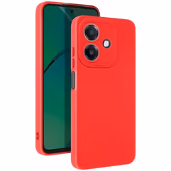 Coque pour Oppo A40 - MARQUE - Rouge - Silicone Souple - Bloc Caméra Protégé - Soft-touch