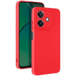 Coque pour Oppo A40 - MARQUE - Rouge - Silicone Souple - Bloc Caméra Protégé - Soft-touch