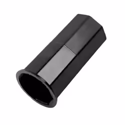 Cache Hexagonal Tube en fer pour Trottinette Zero 10 9 et 8 Original Zero Noir