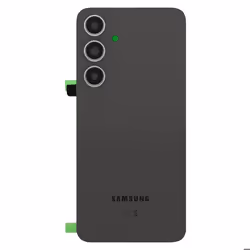 Vitre arrière - Samsung - Galaxy S24 FE - Noir - Remplacement - Installation simplifiée