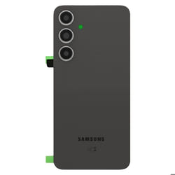 Vitre arrière - Samsung - Galaxy S24 FE - Noir - Remplacement - Installation simplifiée