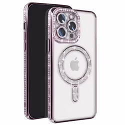 Coque - Diamant - iPhone 13 Pro - Violet - Rigide - Compatible MagSafe