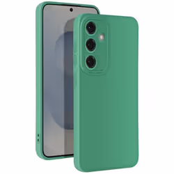 Coque - Samsung - Galaxy S25 - Silicone Souple - Bloc Caméra Protégé - Vert
