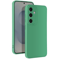 Coque - Samsung - Galaxy S25 - Silicone Souple - Bloc Caméra Protégé - Vert