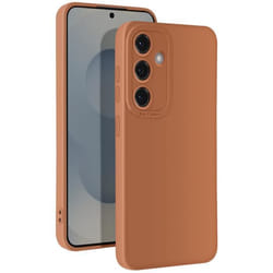 Coque - Samsung Galaxy S25 Plus - Silicone Souple - Bloc Caméra Protégé - Marron