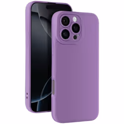 Coque pour iPhone 16 Pro Max - MARQUE - Silicone Souple - Bloc Caméra Protégé - Violet - Élégante