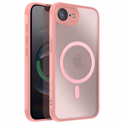 Coque - MagSafe - iPhone 16e - Dos Mat Givré - Contour Souple - Bords Caméra Surélevés