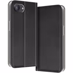Étui pour iPhone 16e - MARQUE - Noir - Simili cuir - Clapet magnétique - Rangement carte