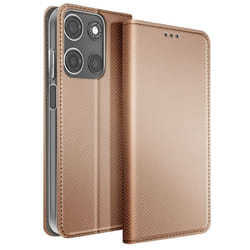 Étui pour Smartphone - Motorola - Moto G15 - Simili cuir - Clapet porte-carte - Jaune