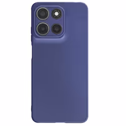Coque - Motorola - Moto G15/Moto G15 Power - Silicone Souple - Bleu Nuit - Finition Mate