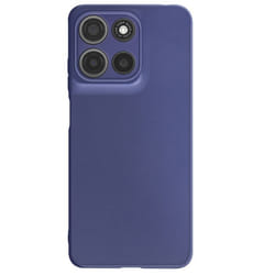 Coque - Motorola - Moto G15/Moto G15 Power - Silicone Souple - Bleu Nuit - Finition Mate