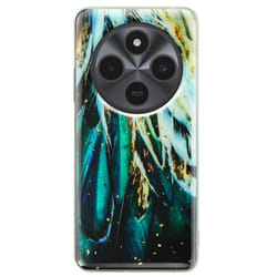 Coque - Xiaomi - Redmi 14C / Poco C75 - Silicone Gel Souple - Design Plumes Multicolore - Protection Antichoc