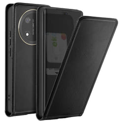 Housse Clapet Vertical - Honor - Magic 7 Lite - Simili cuir - Noir - Rangement carte intégré