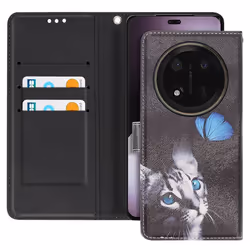 Étui pour Honor Magic 7 Lite Clapet Portefeuille Noir