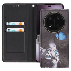 Étui pour Honor Magic 7 Lite Clapet Portefeuille Noir