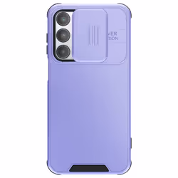 Coque pour Samsung Galaxy A16 - MARQUE - Violet - Antichoc - Cache Caméra Coulissante - Souple