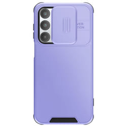 Coque pour Samsung Galaxy A16 - MARQUE - Violet - Antichoc - Cache Caméra Coulissante - Souple