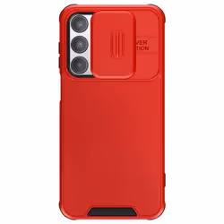 Coque pour Samsung Galaxy A16 Antichoc Cache Caméra Coulissante Rouge