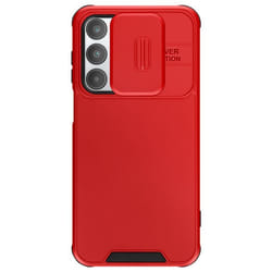 Coque pour Samsung Galaxy A16 Antichoc Cache Caméra Coulissante Rouge