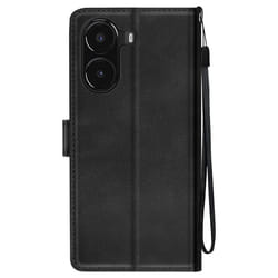 Étui pour smartphone - Xiaomi - Poco X7 Pro - Noir - Support vidéo - Portefeuille avec dragonne