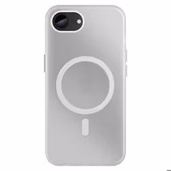 Coque MagSafe - Mate - iPhone 16e - Protection 360° - Translucide - Blanc