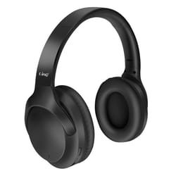 Casque Audio Bluetooth - LinQ - Pliable - Réduction de Bruit Active - Micro Intégré - Noir