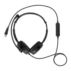 LinQ Casque Audio Filaire USB - Noir