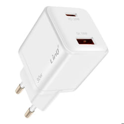 Chargeur USB-C - LinQ - 30W Power Delivery - 18W Quick Charge - Compact - Blanc