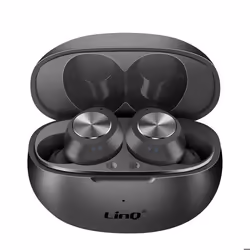 Écouteurs Sans Fil - LinQ - Noir - Bluetooth 5.0 - Microphone Intégré - 4h Autonomie