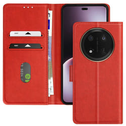 Étui pour Honor Magic 7 Lite - Chesterfield - Rouge - Portefeuille - Support Vidéo - Aimanté