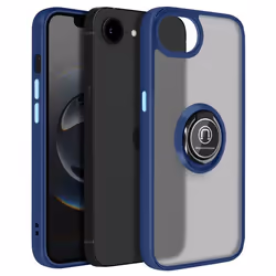 Coque Antichoc - iPhone - 16e - Bleu - Bague Magnétique - Polycarbonate/Silicone Gel