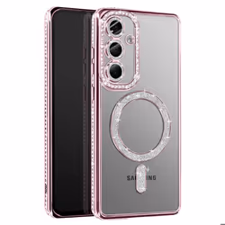 Coque - Samsung - Galaxy S25 Plus - Rose - Strass - MagSafe - Élégante