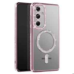 Coque - Samsung - Galaxy S25 Plus - Rose - Strass - MagSafe - Élégante