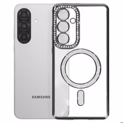 Coque - Samsung - Galaxy A36 - Strass Noir - Compatible MagSafe - Élégante et Rigide