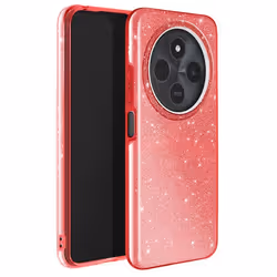Coque à Paillettes - Xiaomi - Redmi 14C - Antichoc - Rouge - Glamour et Chic
