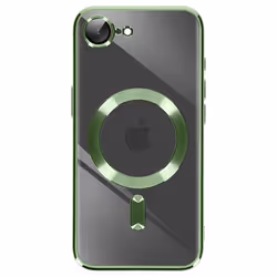 Coque - Silicone - iPhone 16e - Vert - Protection absorbant les chocs - Bloc caméra protégé