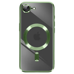 Coque - Silicone - iPhone 16e - Vert - Protection absorbant les chocs - Bloc caméra protégé