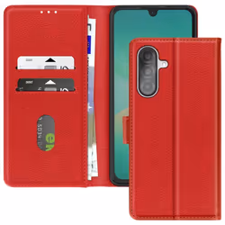 Étui pour Samsung Galaxy A26 - Chesterfield - Rouge - Portefeuille - Support Vidéo - Aimanté