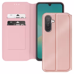 Étui pour Samsung Galaxy A26 - Classic Edition - Rose - Clapet Magnétique - Support Vidéo - Compartiments Cartes